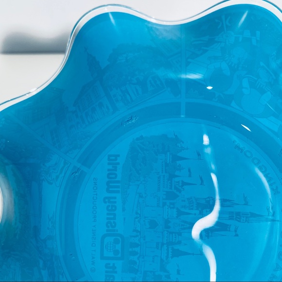 Walt Disney World Glass Candy Dish Bowl 1970’s - Picture 13 of 14